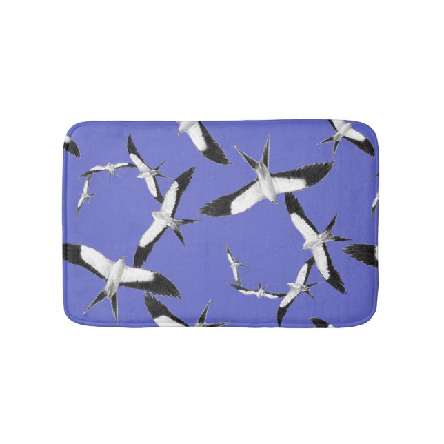 Merge with Nature - Swallow-tailed Kites Bath Mat (Front)