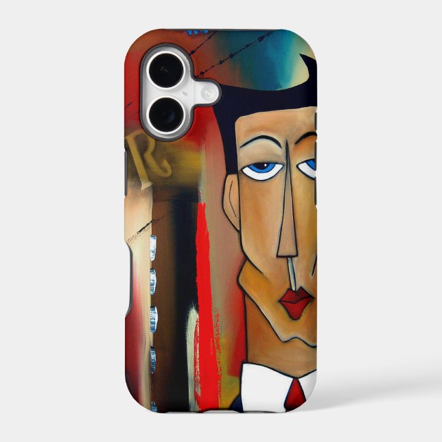 merger-abstract art iphone case (Back)