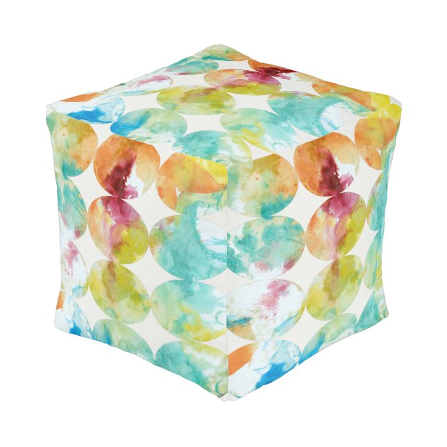 Merging Color II Pouf (Angled Front)