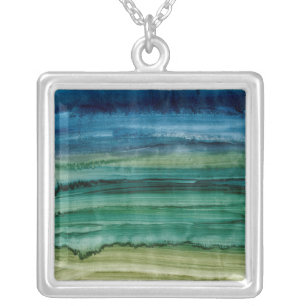 Merging IV Silver Plated Necklace