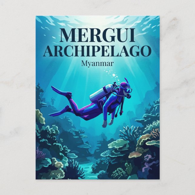 Mergui Archipelago Myanmar Postcard (Front)