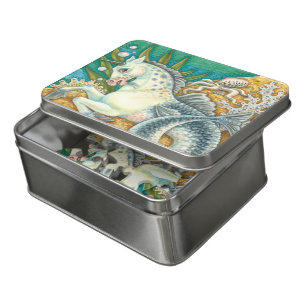 MERHORSE & WHITE OCTOPUS, FANTASY UNICORN HORSE JIGSAW PUZZLE