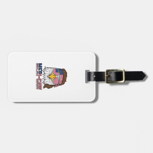 Meri-Caw Patriotic Eagle Vintage Engraving Shirt_1 Luggage Tag