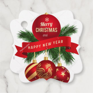 Meri Christmas Favor Tags