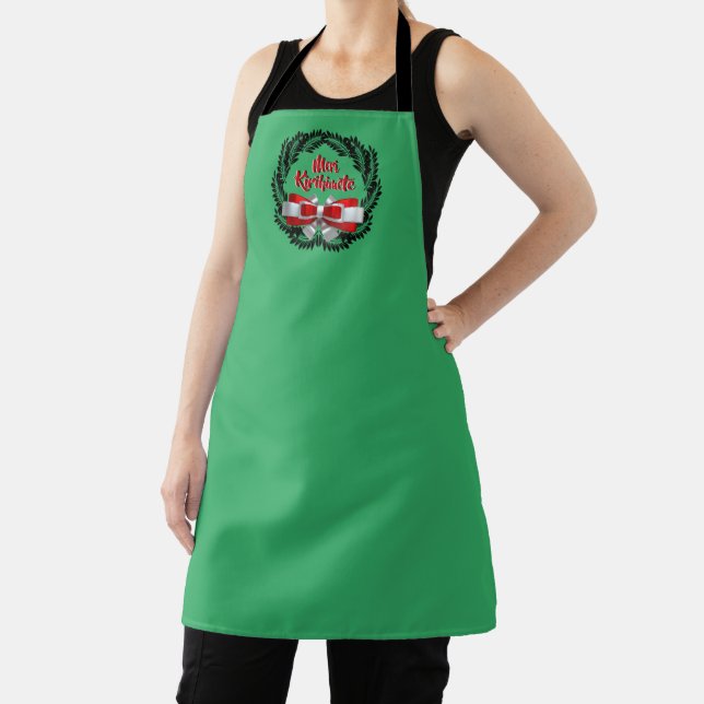 Meri Kirihimete Maori for Merry Christmas Apron (Insitu)