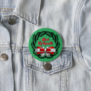 Meri Kirihimete Maori for Merry Christmas Button