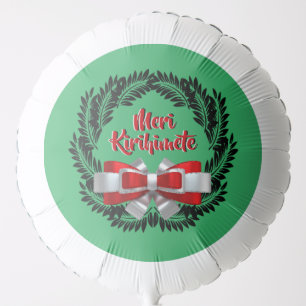 Meri Kirihimete Maori for Merry Christmas Large Balloon
