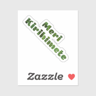 Meri Kirihimete Māori Merry Xmas New Zealand Sticker