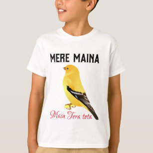 Meri maina main Tera tota T shirt for boys design 