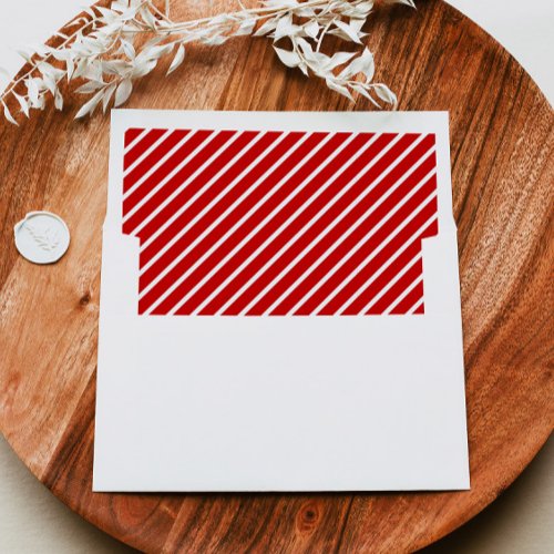 MERI Red White Candy Cane Stripe Christmas Holiday Envelope Liner