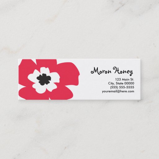 Customizable Meri Skinny Profile Card Business Card Templates