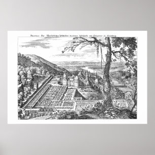 MERIAN - Heidelberg - Hortus Palatinus 1620 Poster