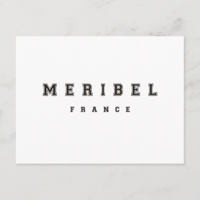 Meribel France Postcard (Front)