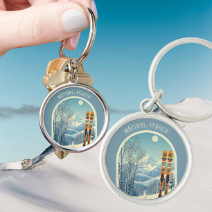 Méribel France ski holiday souvenir Keychain
