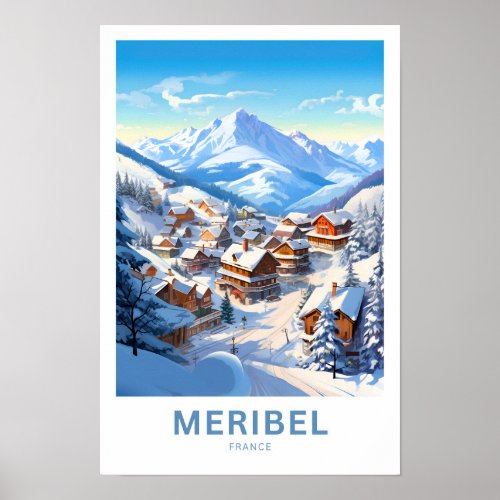 Meribel France Travel Print