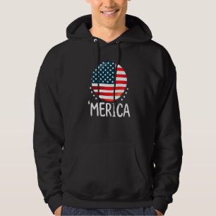 Merica 4th Of July Boys Girls Women Patriotic Amer Hoodie