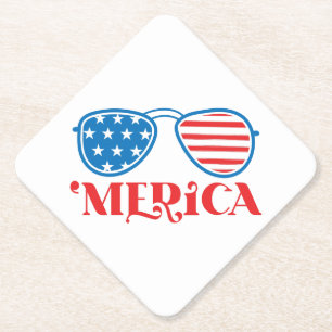 Merica 4th of July Design-32042 Paper Coaster
