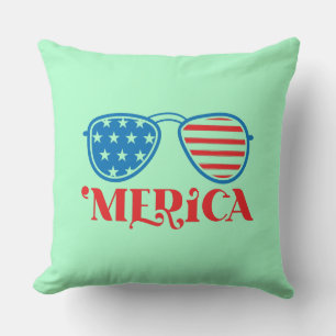 Merica 4th of July Design-32042 Throw Pillow