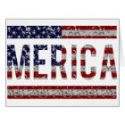 MERICA - American Pride Slang USA Flag