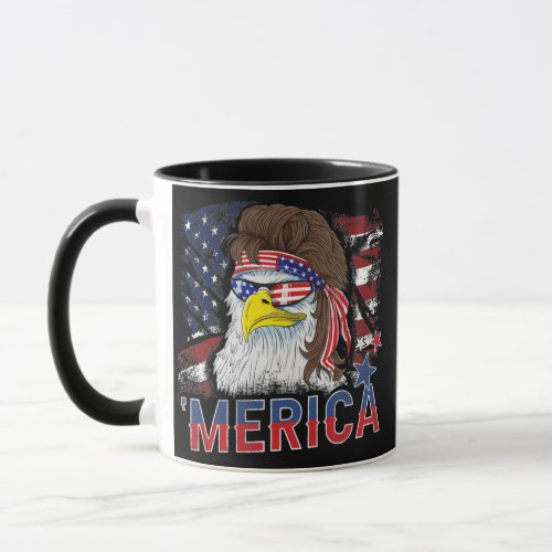 Merica Bald Eagle Mullet 4th of July American Mug