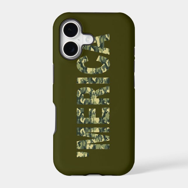 'MERICA Camo iPhone 5 Case (Back)