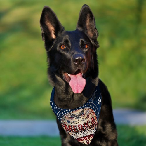 Merica Dog Bandana Pet Bandana Collar