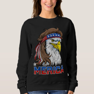 Merica Eagle Mullet 4th of July Men Women American Sweatshirt
