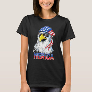 Merica Eagle Mullet 4th Of July Men Women American T-Shirt