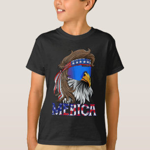 Merica Eagle Mullet American Flag USA Men 4th Of J T-Shirt