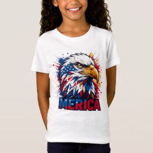 Merica Eagle Patriotic USA Vintage Graphic T-Shirt