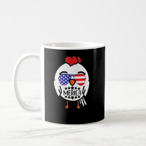 Merica Farm Chicken Sunglasses Usa Flag 4th Of Jul Coffee Mug