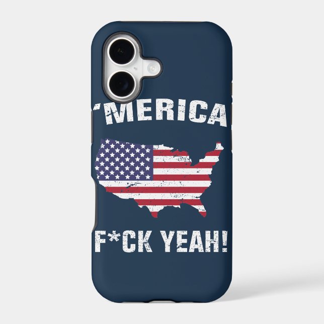 'Merica Fck Yeah! Iphone Case (Back)