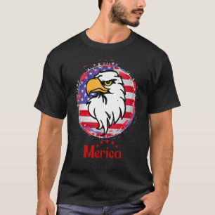Merica Flag Eagle Glasses 1 T-Shirt