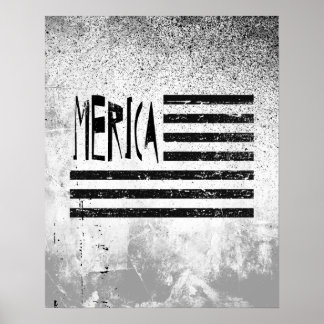 Merica Flag Poster