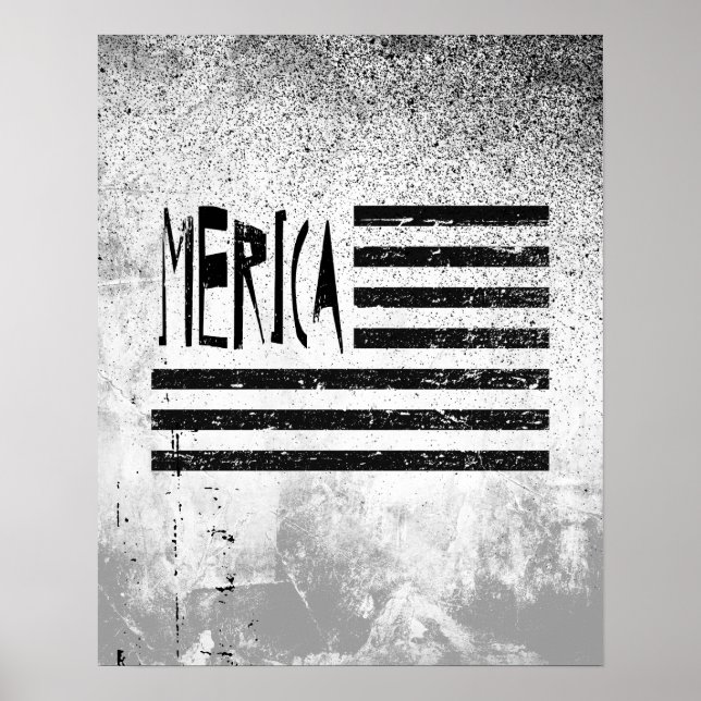 Merica Flag Poster (Front)