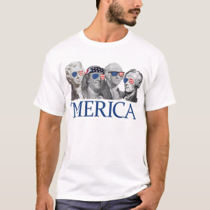 Merica Founding Fathers Patriotic 4th July Merica T-Shirt