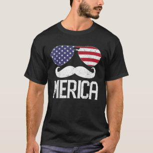 Merica Funny 4th of July American Flag USA America T-Shirt