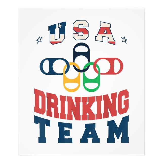 Merica Funny USA Drinking Team Patriotic USA Ameri Photo Print (Front)