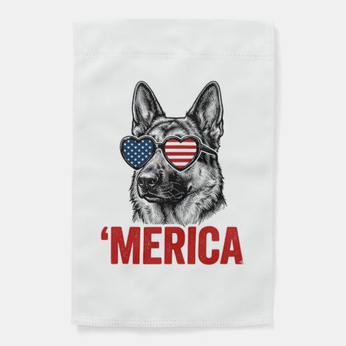 Merica German Shepherd Flag Sunglasses Shirt Desig