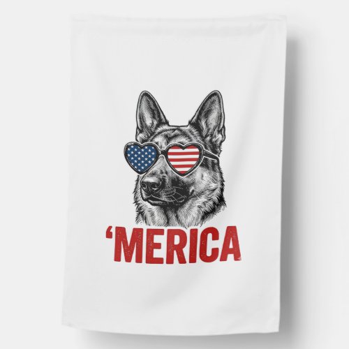 Merica German Shepherd Flag Sunglasses Shirt Desig