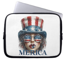 Merica Girl, Fourth of July Glam Girl with Stars