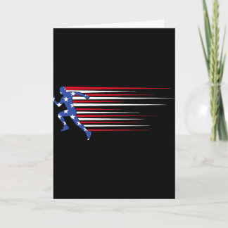 ‘merica Gorilla Flag Sungles Funny Patriotic  Card