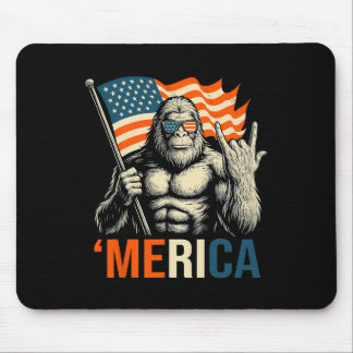 ‘merica Gorilla Flag Sungles Funny Patriotic Mouse Pad