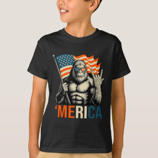 ‘merica Gorilla Flag Sungles Funny Patriotic T-Shirt