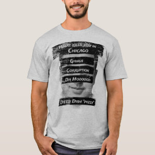 Merica Humor America USA Funny Patriotism Chicago T-Shirt