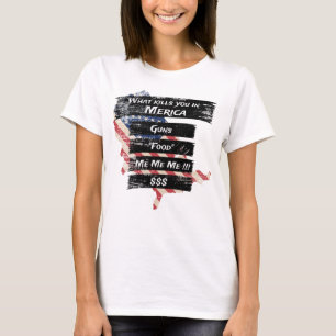 Merica Humor America USA Funny Patriotism T-Shirt