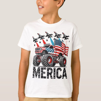 Merica Monster Truck T-Shirt