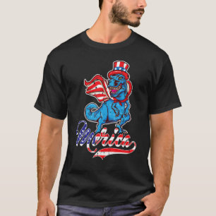 Merica Patriotic Usa Eagle Fourth Of July Long Sle T-Shirt