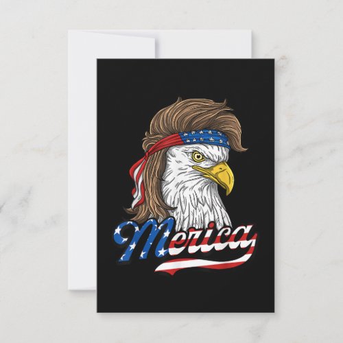 Merica _ Patriotic USA Eagle Of Freedom _ 4th of J Invitation