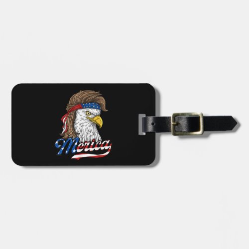 Merica _ Patriotic USA Eagle Of Freedom _ 4th of J Luggage Tag